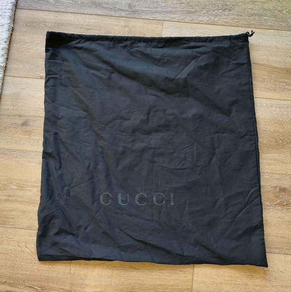 Gucci Authentic Drawstring Dust Bag Large Black B… - image 7